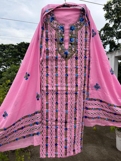 Chikonwala's Exclusive Hand Embroidered Fulkari Dress