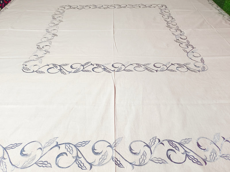 Chikonwala's Marina Embroidered king Size Bedsheet