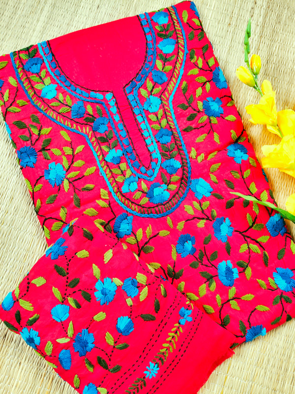 Chikonwala's Exclusive Hand Embroidered Fulkari Dress