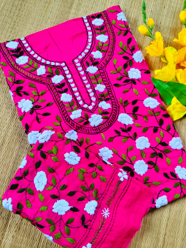 Chikonwala's Exclusive Hand Embroidered Fulkari Dress