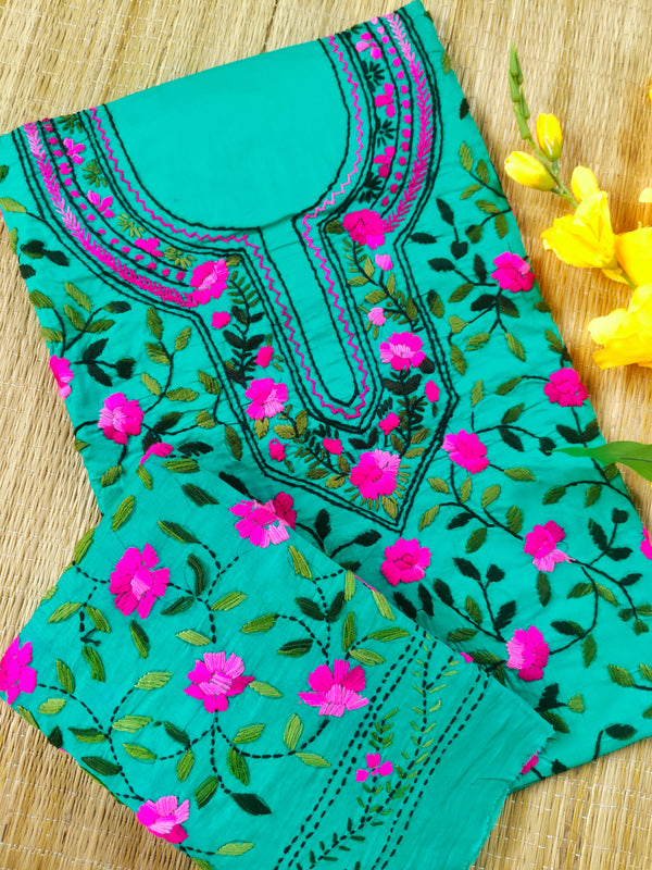 Chikonwala's Exclusive Hand Embroidered Fulkari Dress