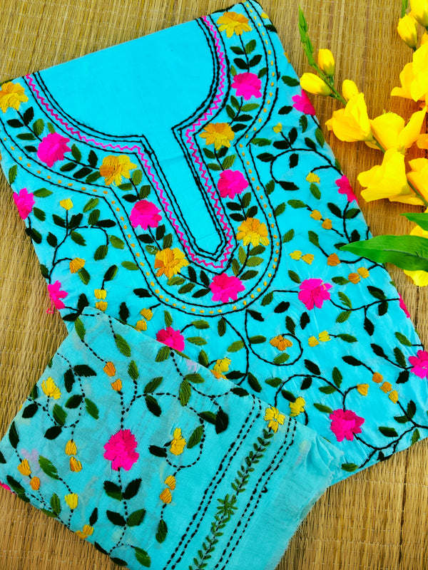 Chikonwala's Exclusive Hand Embroidered Fulkari Dress