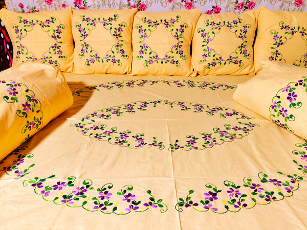 Chikonwala's Embroidered Diwan Set