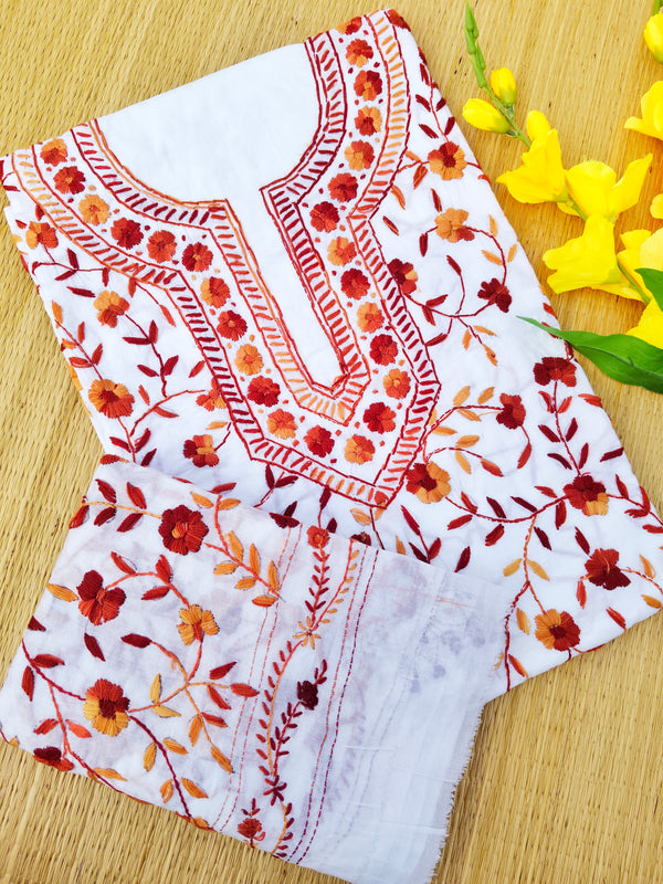 Chikonwala's Exclusive Hand Embroidered Fulkari Dress