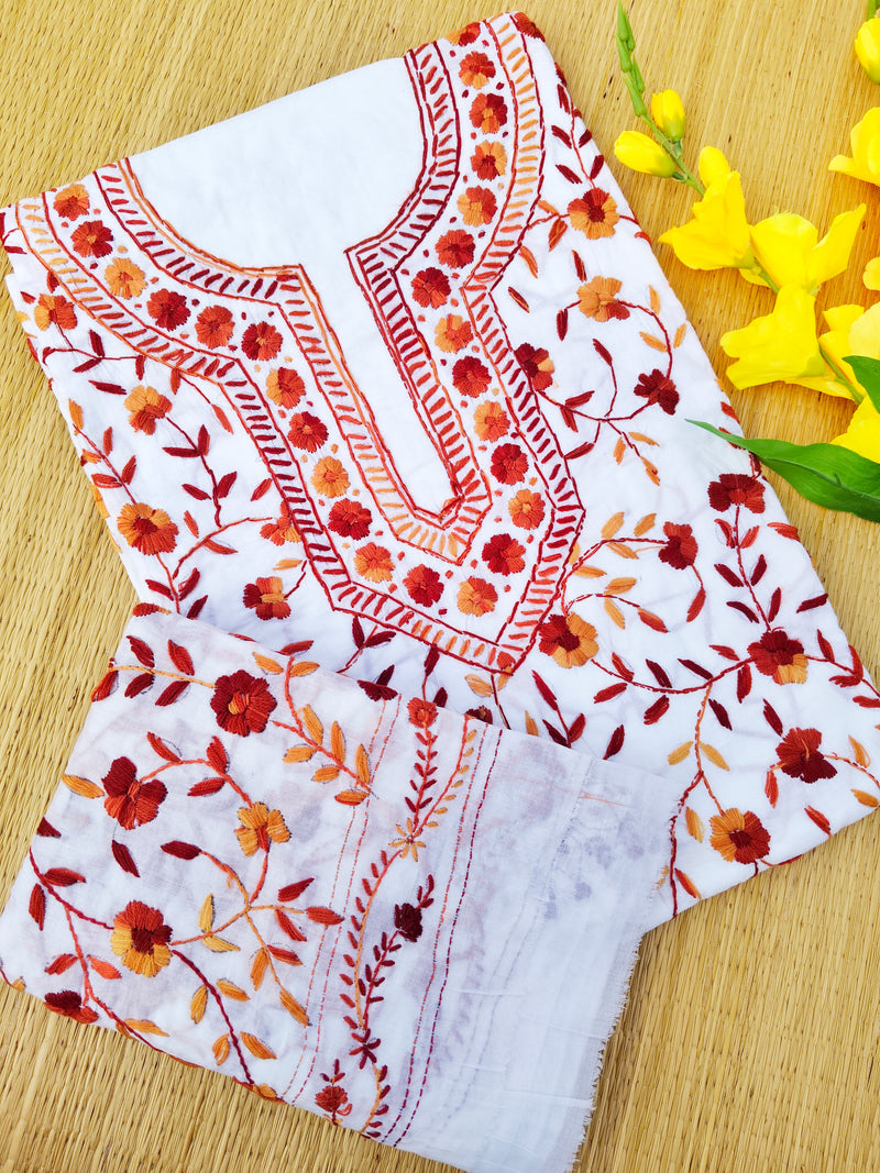 Chikonwala's Exclusive Hand Embroidered Fulkari Dress