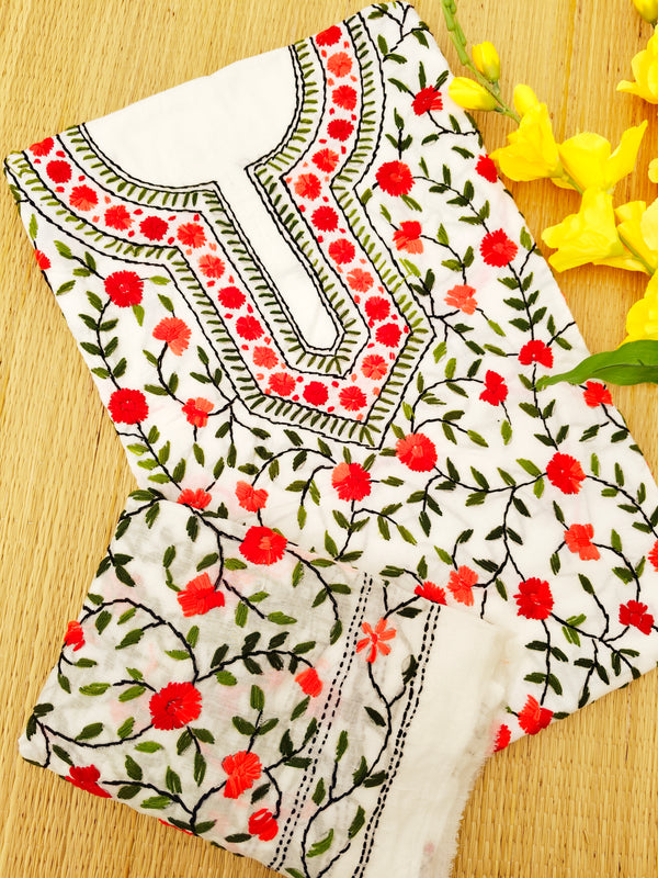 Chikonwala's Exclusive Hand Embroidered Fulkari Dress