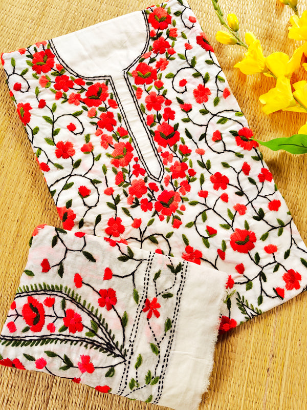 Chikonwala's Exclusive Hand Embroidered Fulkari Dress