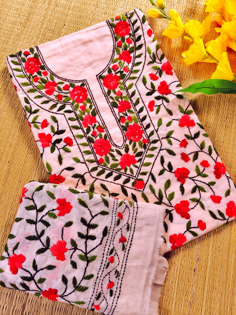 Chikonwala's Exclusive Hand Embroidered Fulkari Dress