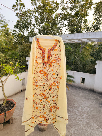 Chikonwala's Exclusive Hand Embroidered Fulkari Dress