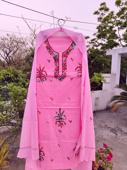 Chikonwala's Exclusive Hand Embroidered Fulkari Dress