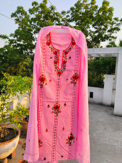 Chikonwala's Exclusive Hand Embroidered Fulkari Dress