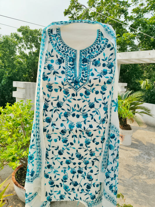 Chikonwala's Exclusive Hand Embroidered Fulkari Dress