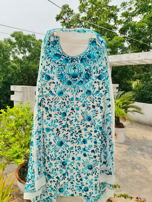 Chikonwala's Exclusive Hand Embroidered Fulkari Dress