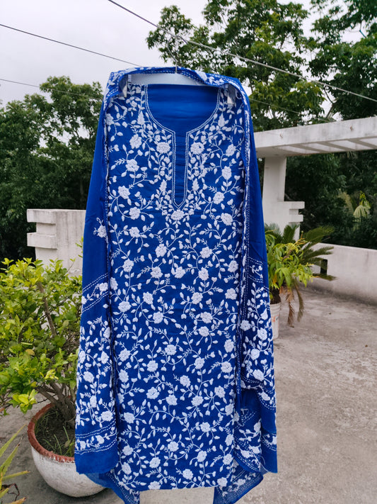 Chikonwala's Exclusive Hand Embroidered Fulkari Dress