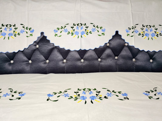 Hand Embroidered Sofa Cover (3+1+1 Seater)