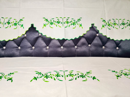 Hand Embroidered Sofa Cover (3+1+1 Seater)