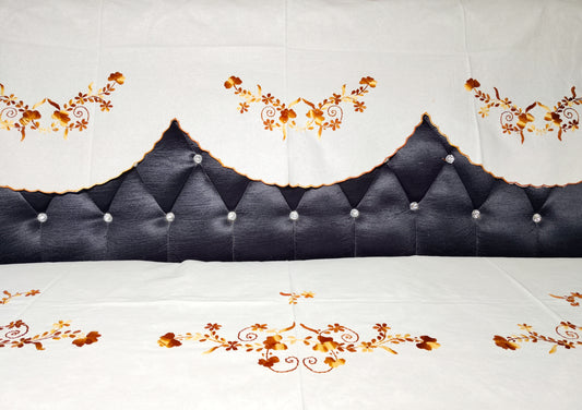 Hand Embroidered Sofa Cover (3+1+1 Seater)