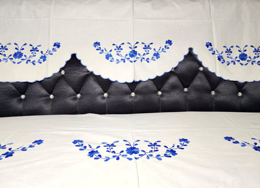 Hand Embroidered Sofa Cover (3+1+1 Seater)