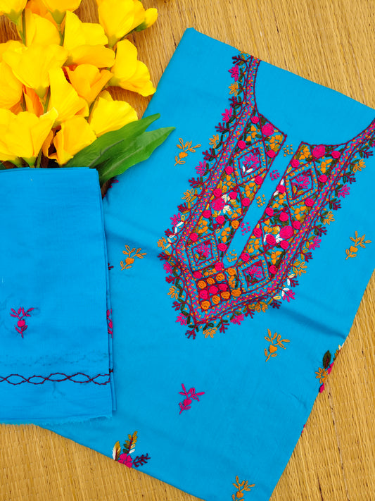 Chikonwala's Exclusive Hand Embroidered Fulkari Dress