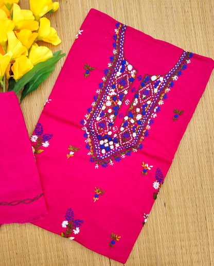 Chikonwala's Exclusive Hand Embroidered Fulkari Dress