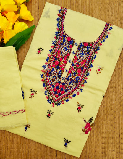 Chikonwala's Exclusive Hand Embroidered Fulkari Dress