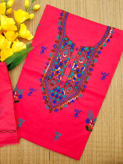 Chikonwala's Exclusive Hand Embroidered Fulkari Dress