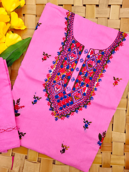 Chikonwala's Exclusive Hand Embroidered Fulkari Dress