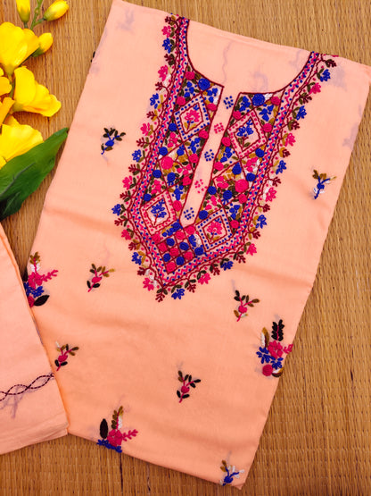 Chikonwala's Exclusive Hand Embroidered Fulkari Dress