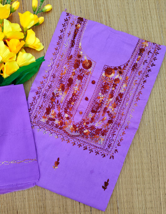 Chikonwala's Exclusive Hand Embroidered Fulkari Dress