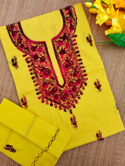 Chikonwala's Exclusive Hand Embroidered Fulkari Dress