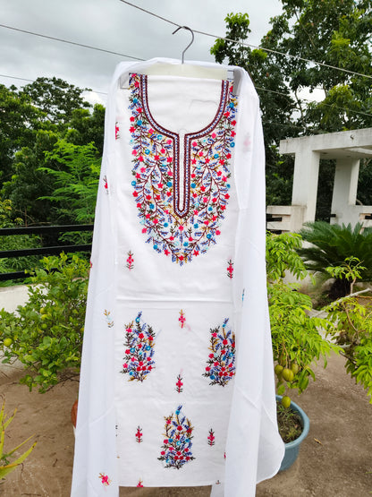 Chikonwala's Exclusive Hand Embroidered Fulkari Dress
