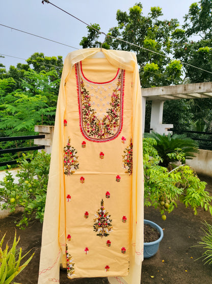 Chikonwala's Exclusive Hand Embroidered Fulkari Dress