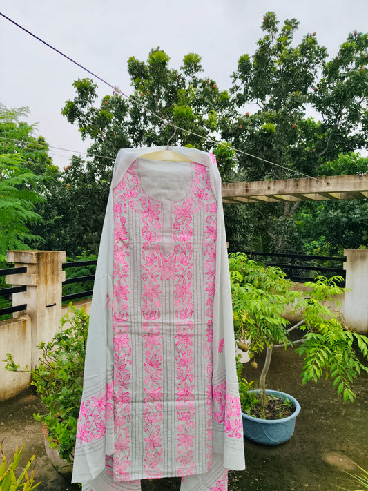 Chikonwala's Exclusive Hand Embroidered Fulkari Dress