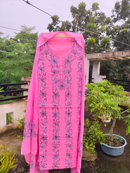 Chikonwala's Exclusive Hand Embroidered Fulkari Dress