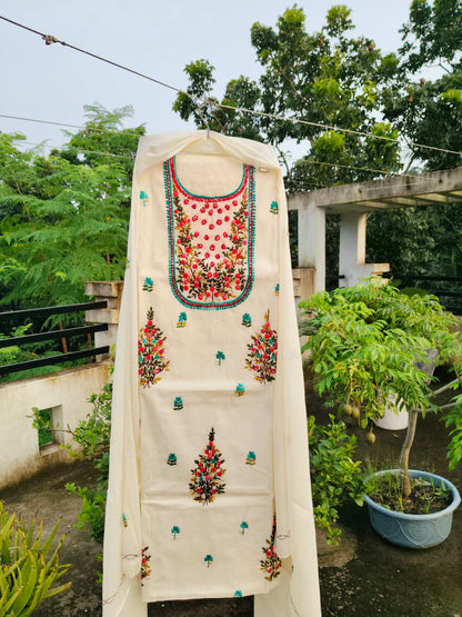 Chikonwala's Exclusive Hand Embroidered Fulkari Dress