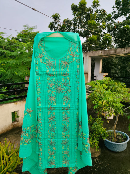 Chikonwala's Exclusive Hand Embroidered Fulkari Dress
