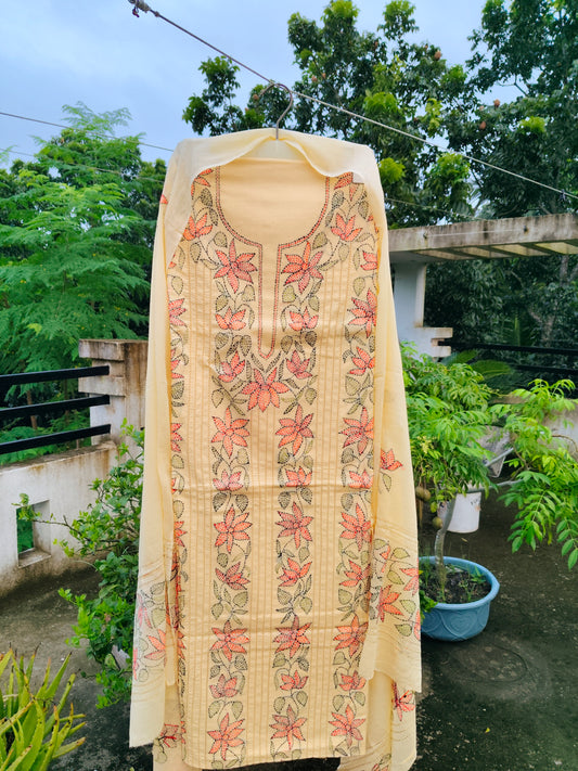 Chikonwala's Exclusive Hand Embroidered Fulkari Dress