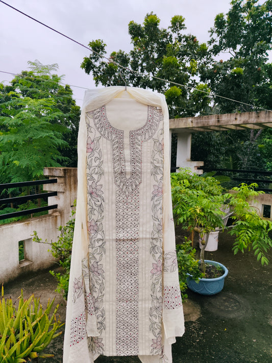 Chikonwala's Exclusive Hand Embroidered Fulkari Dress