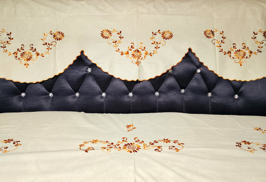 Hand Embroidered Sofa Cover (3+1+1 Seater)