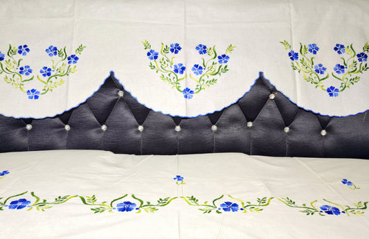 Hand Embroidered Sofa Cover (3+1+1 Seater)