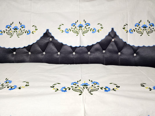 Hand Embroidered Sofa Cover (3+1+1 Seater)