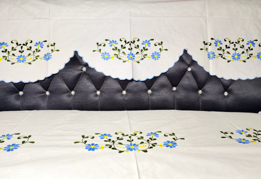 Hand Embroidered Sofa Cover (3+1+1 Seater)