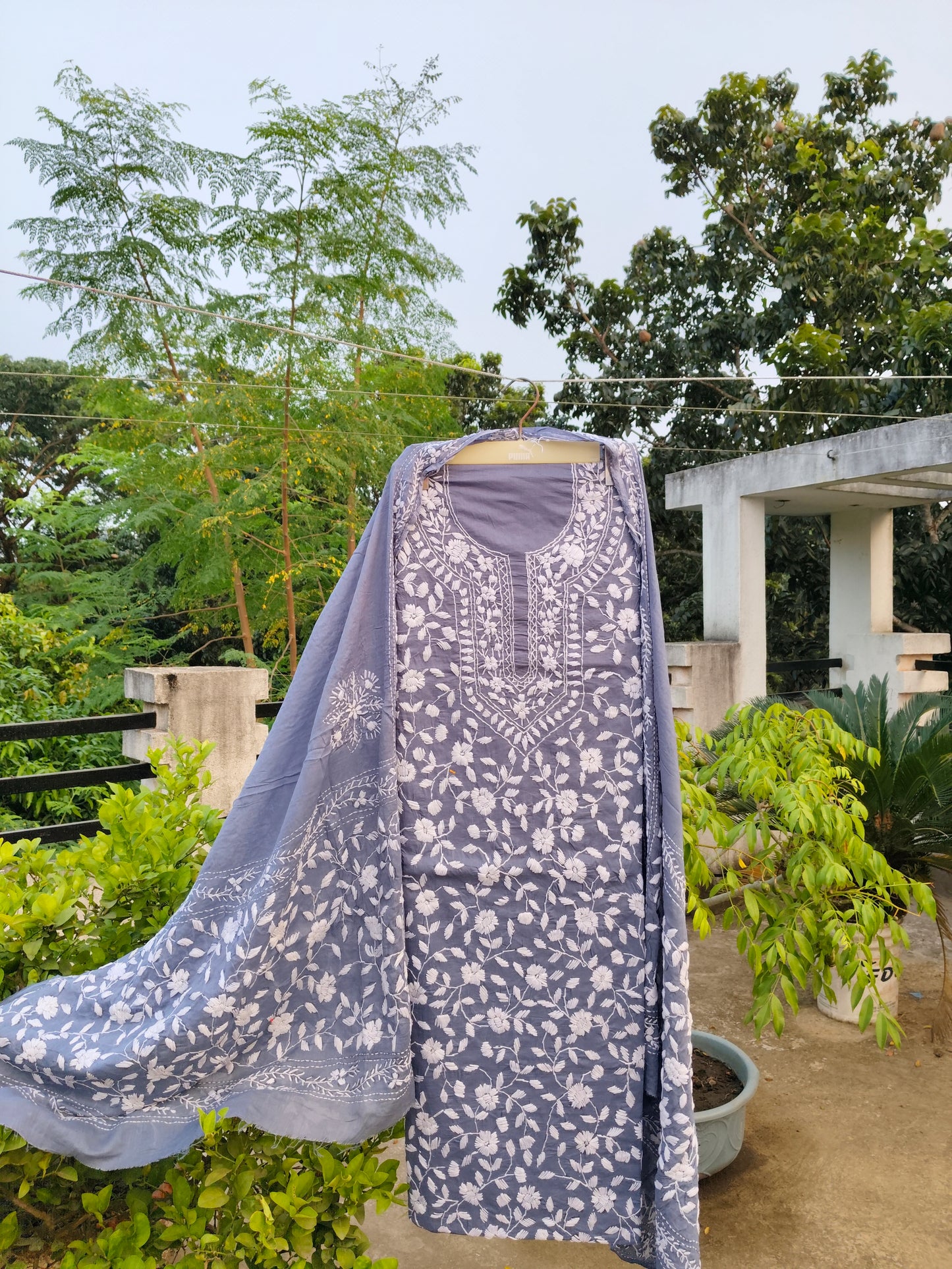 Chikonwala's Exclusive Hand Embroidered Fulkari Dress