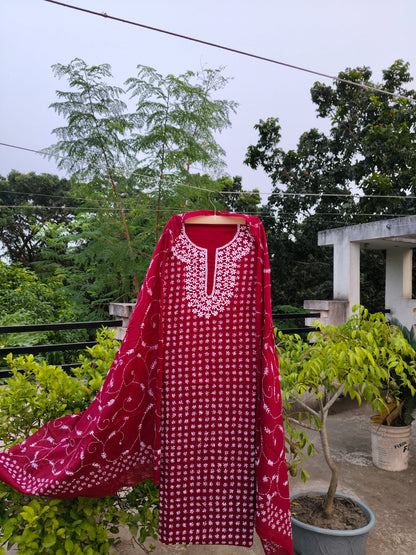 Chikonwala's Exclusive Hand Embroidered Fulkari Dress