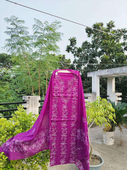 Chikonwala's Exclusive Hand Embroidered Fulkari Dress