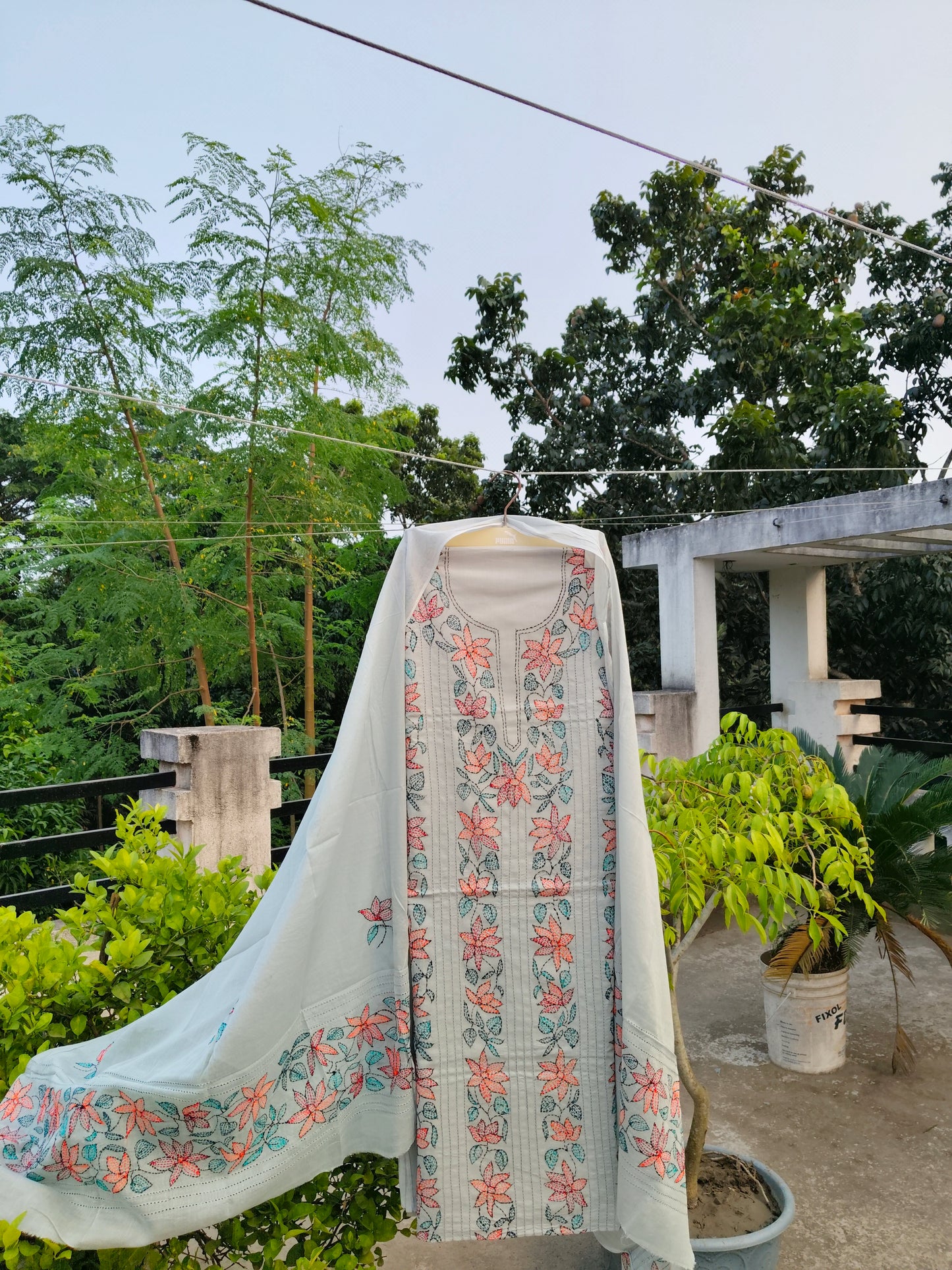 Chikonwala's Exclusive Hand Embroidered Fulkari Dress