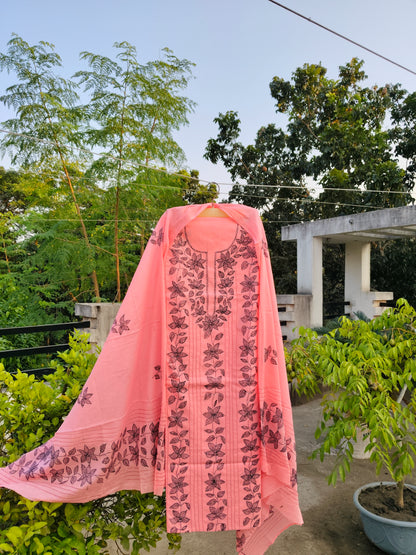 Chikonwala's Exclusive Hand Embroidered Fulkari Dress