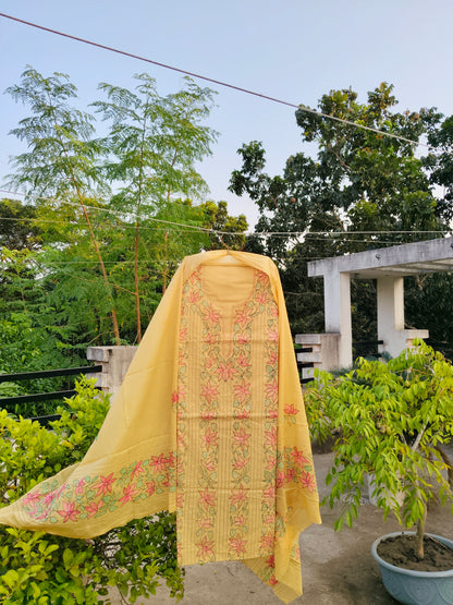 Chikonwala's Exclusive Hand Embroidered Fulkari Dress