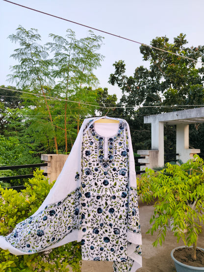 Chikonwala's Exclusive Hand Embroidered Fulkari Dress