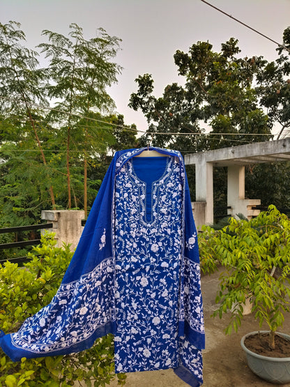 Chikonwala's Exclusive Hand Embroidered Fulkari Dress